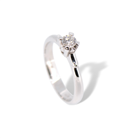 Anello solitario Salvini SAG12330 in oro 18k e diamanti naturali  Donna - SAG12330